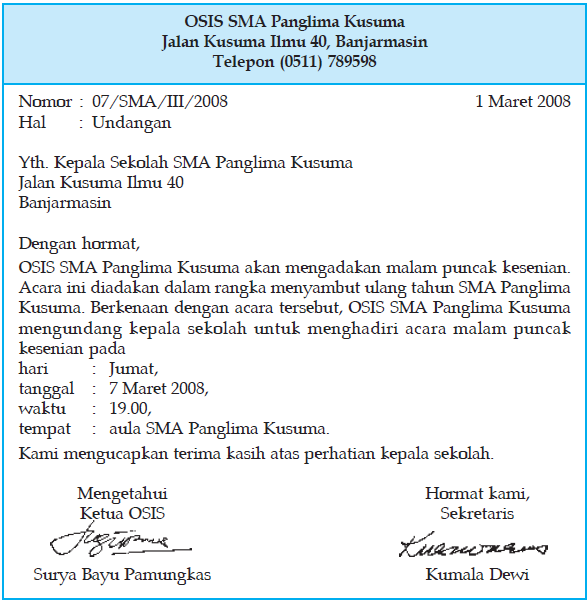 Download Cara Penomoran Surat Resmi Sekolah Nomer 33