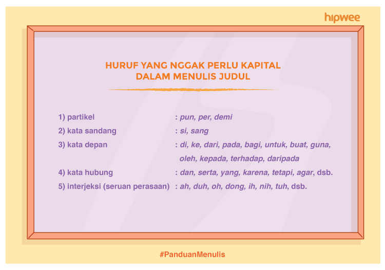 Detail Cara Penulisan Judul Buku Nomer 5