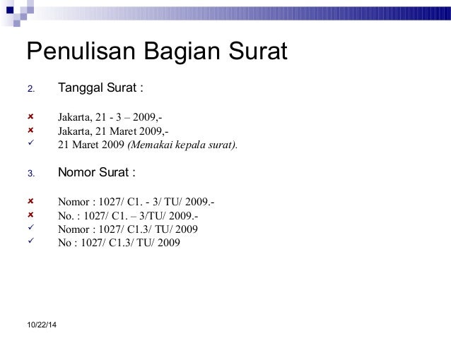 Detail Cara Penulisan Nomor Surat Yang Benar Nomer 25