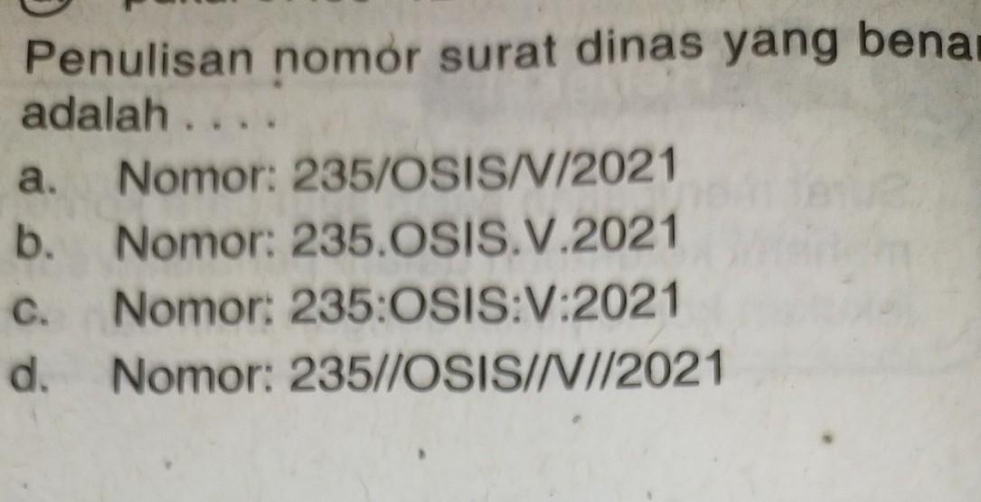 Detail Cara Penulisan Nomor Surat Yang Benar Nomer 10