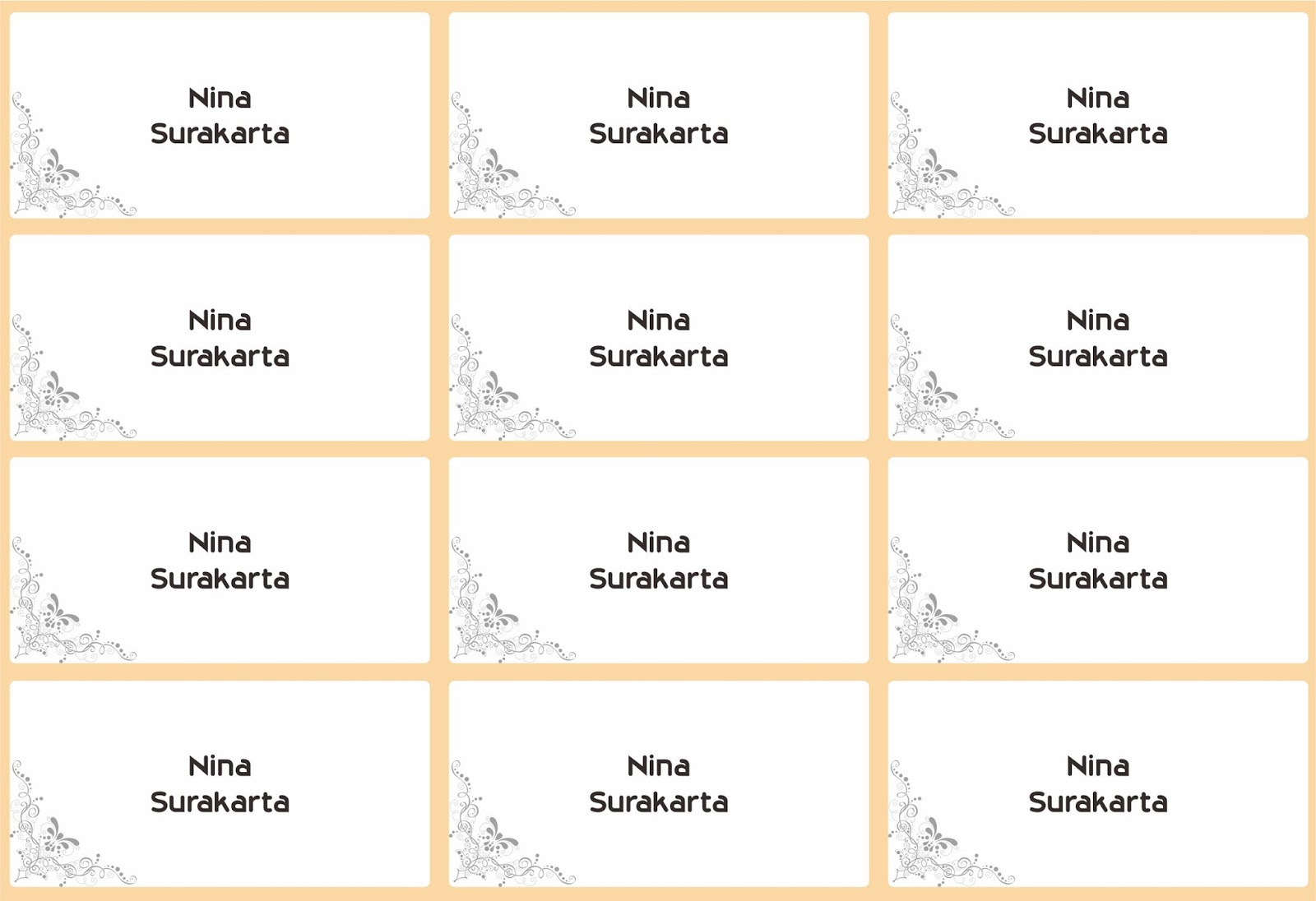 Detail Cara Print Nama Di Undangan Nomer 45