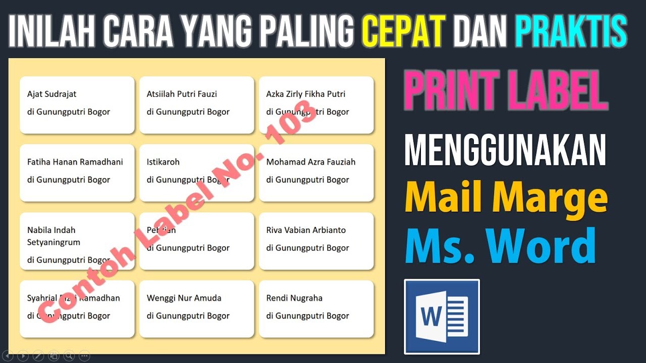 Detail Cara Print Nama Undangan Nomer 30