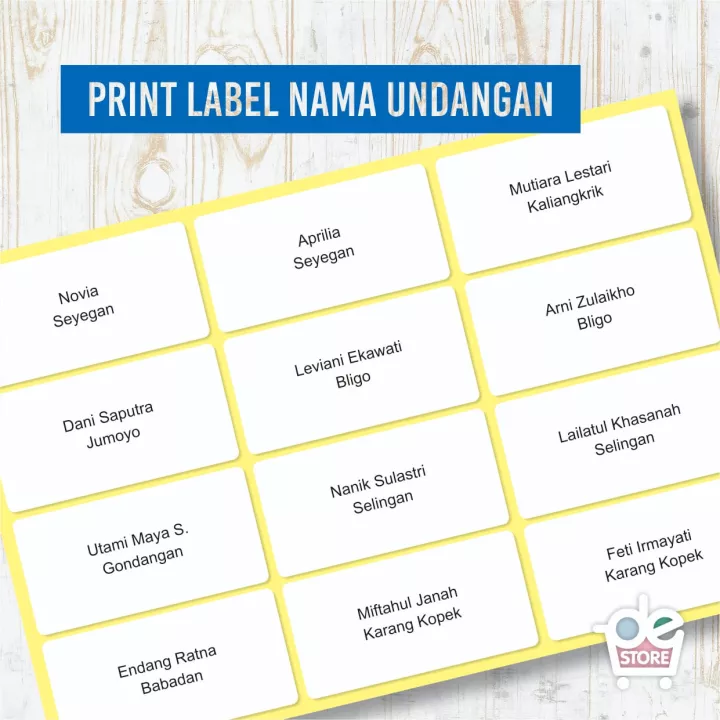 Detail Cara Print Nama Undangan Nomer 7