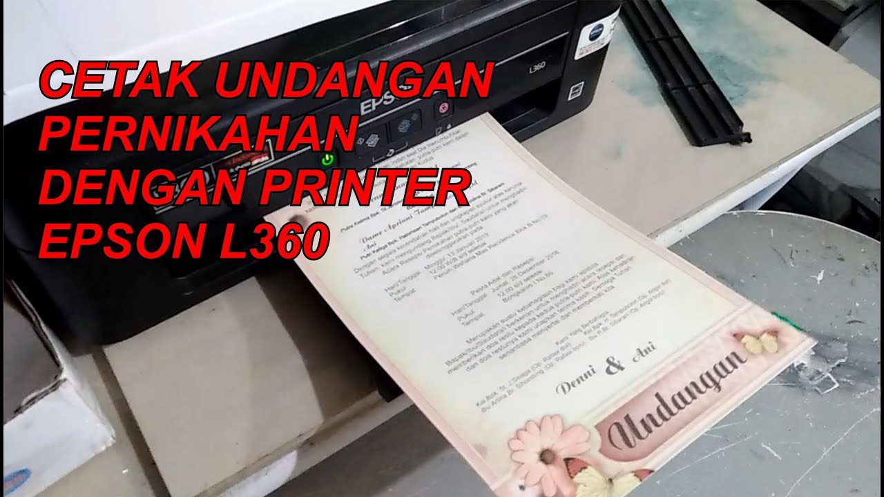 Cara Print Undangan Sendiri - KibrisPDR