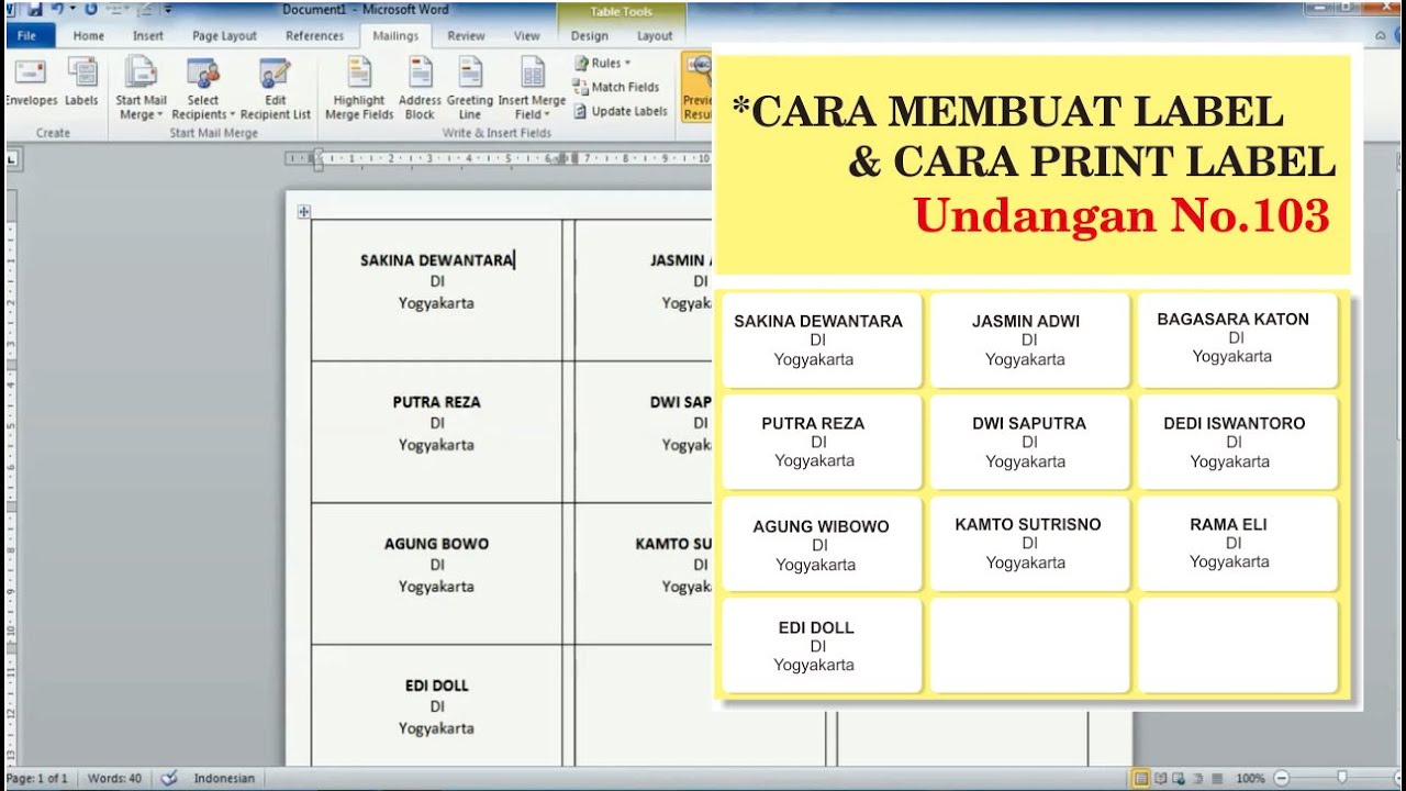 Detail Cara Print Untuk Label Undangan Nomer 10