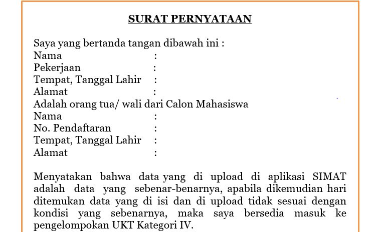 Detail Cara Surat Pernyataan Nomer 4