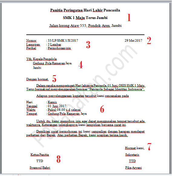 Detail Cara Tulis Surat Nomer 18