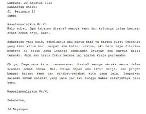 Detail Cara Tulis Surat Nomer 7