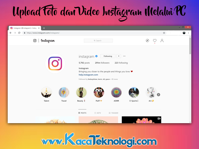 Detail Cara Upload Foto Di Instagram Melalui Komputer Nomer 11