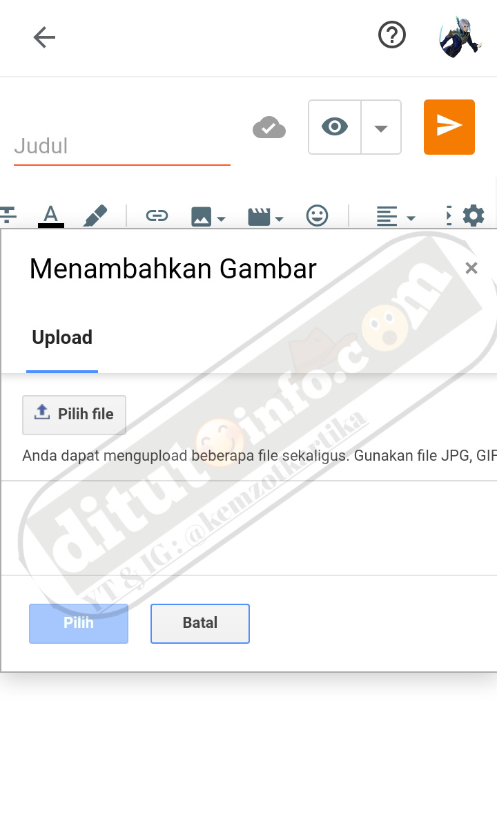 Detail Cara Upload Foto Ke Blog Lewat Hp Nomer 5