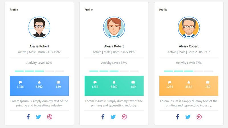 Detail Card Bootstrap Template Nomer 23