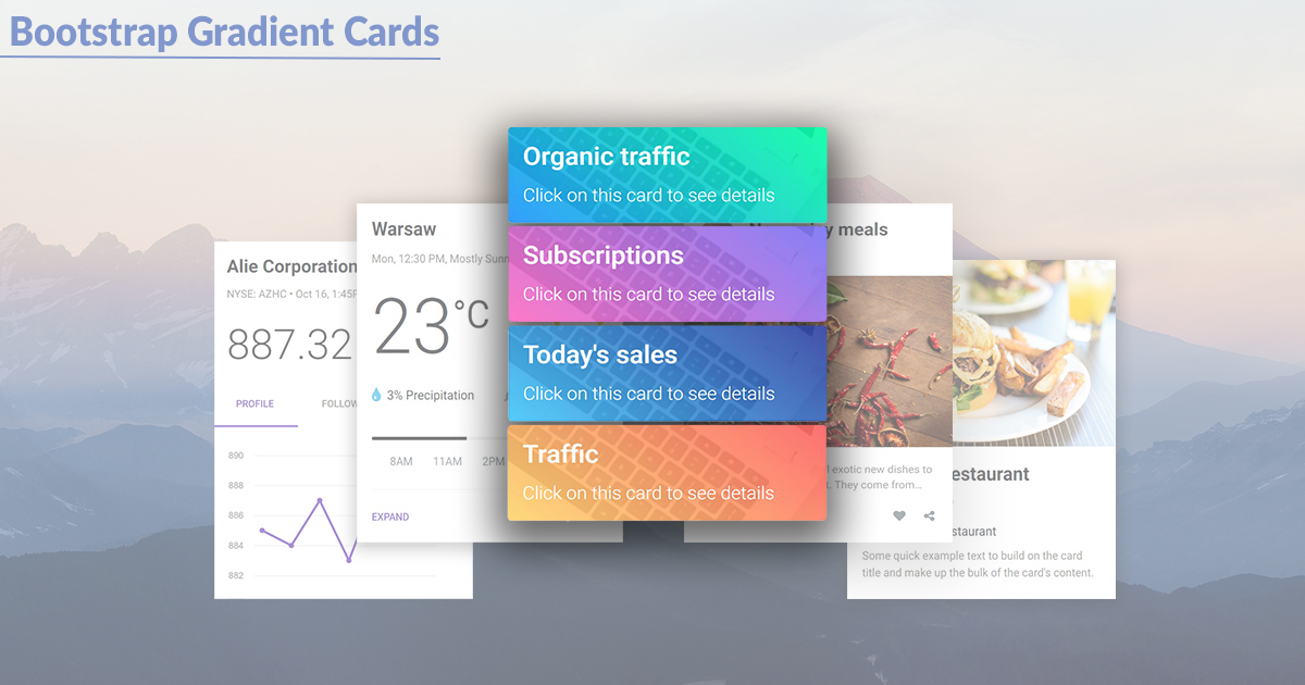 Detail Card Bootstrap Template Nomer 32