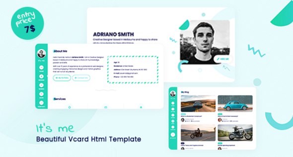 Detail Card Bootstrap Template Nomer 49