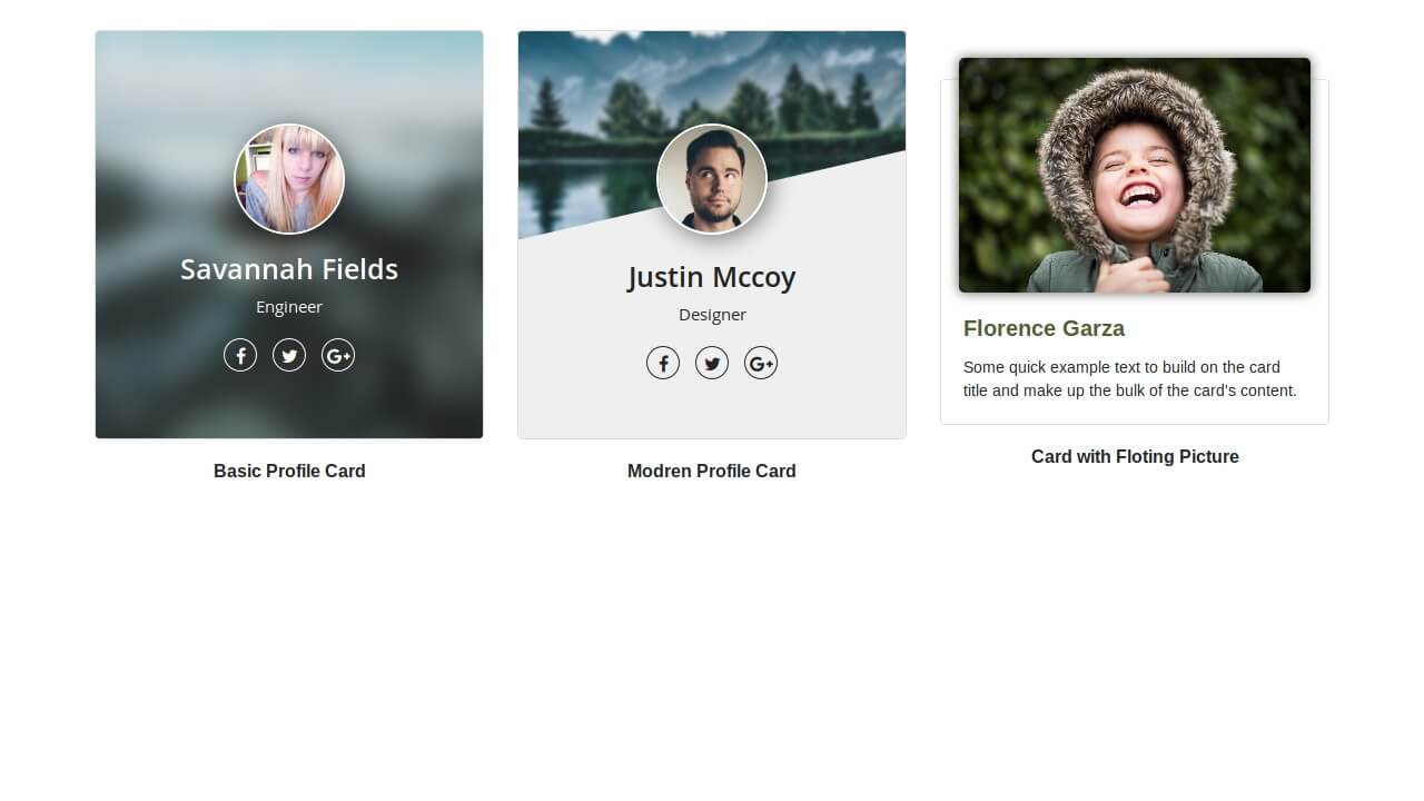 Detail Card Bootstrap Template Nomer 57