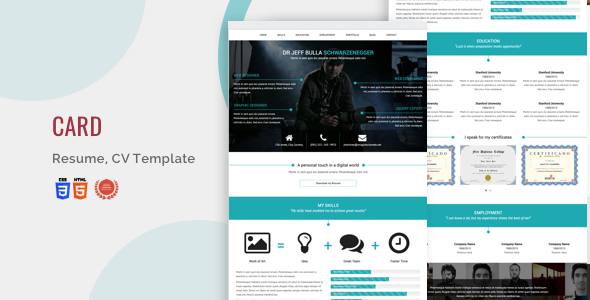 Detail Card Template Bootstrap Nomer 30