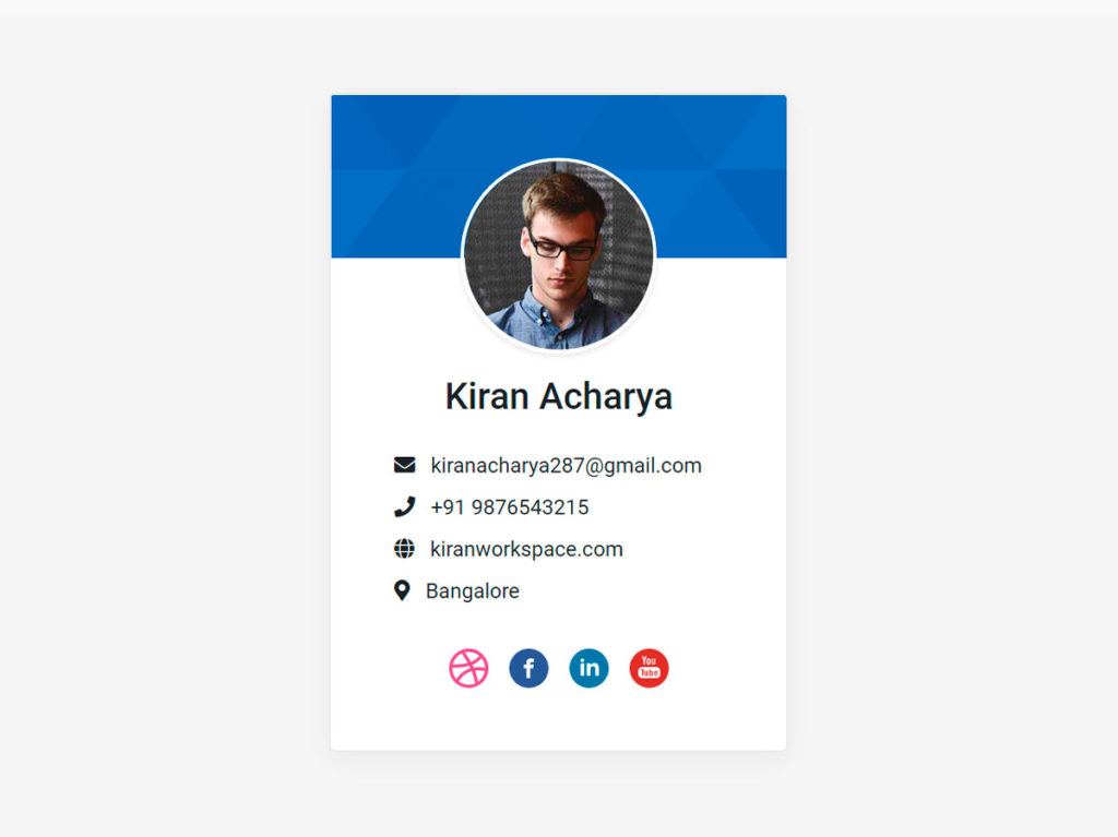 Detail Card Template Bootstrap Nomer 44