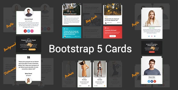 Detail Card Template Bootstrap Nomer 48