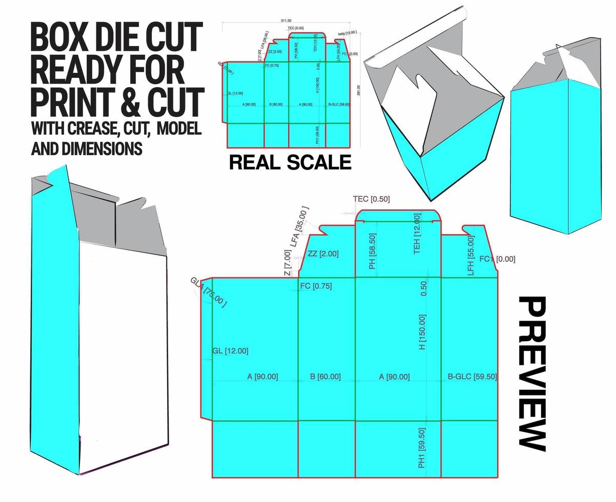 Detail Cardboard 10 Printer Template Nomer 4