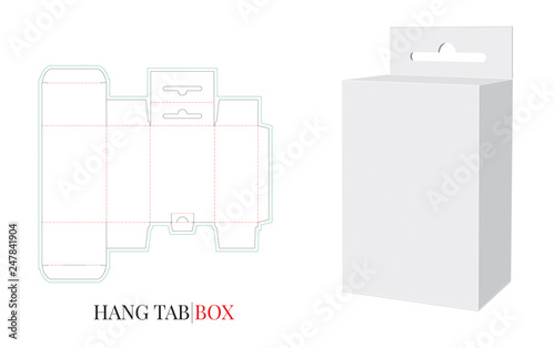 Detail Cardboard Box With Handle Template Nomer 13