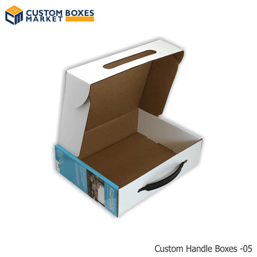 Detail Cardboard Box With Handle Template Nomer 43