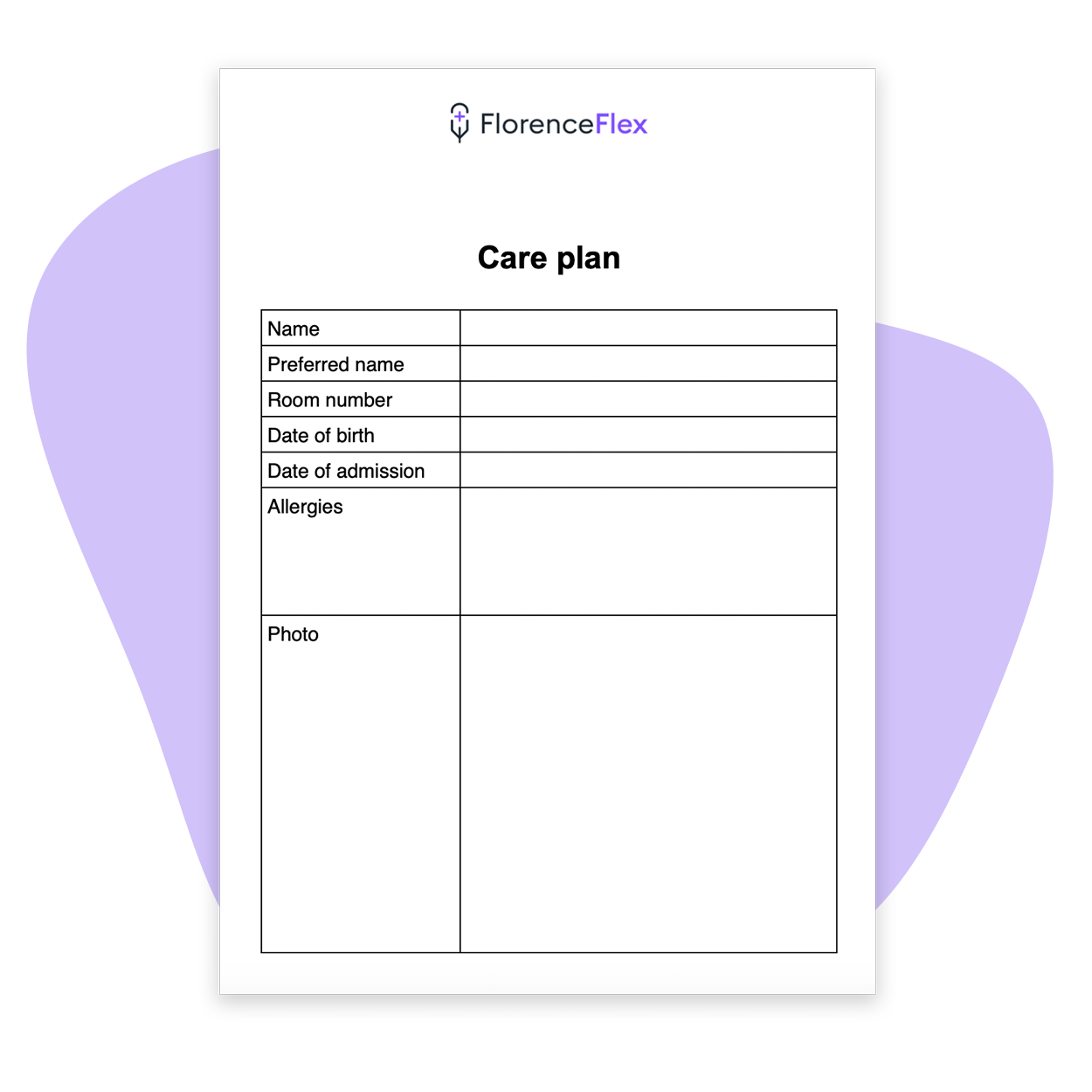Detail Care Plan Template Nomer 2