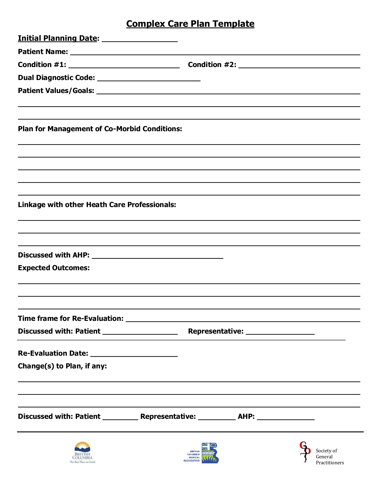 Detail Care Plan Template Nomer 8