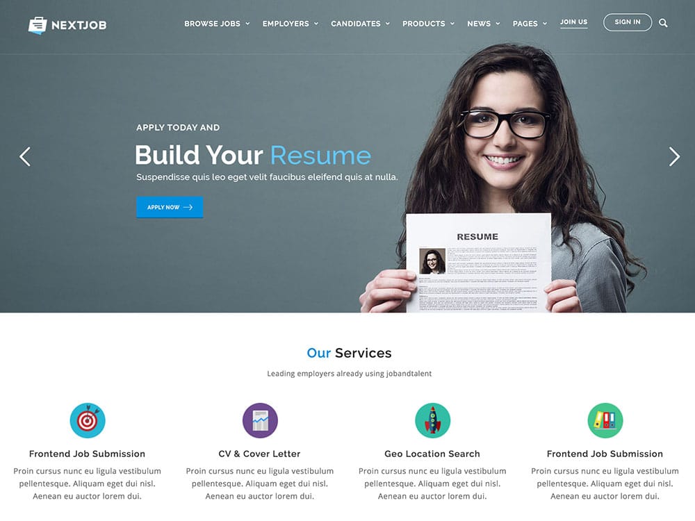 Career Page Template Wordpress - KibrisPDR