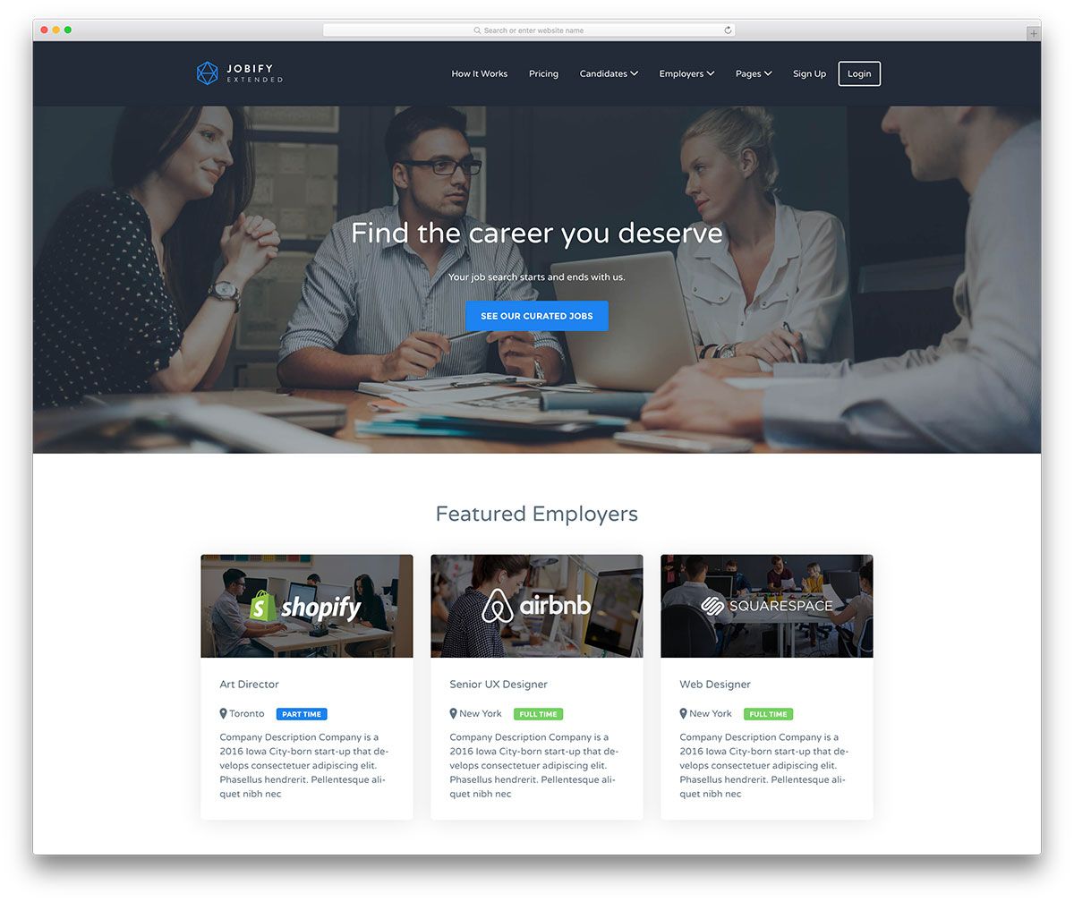 Detail Career Page Template Wordpress Nomer 3