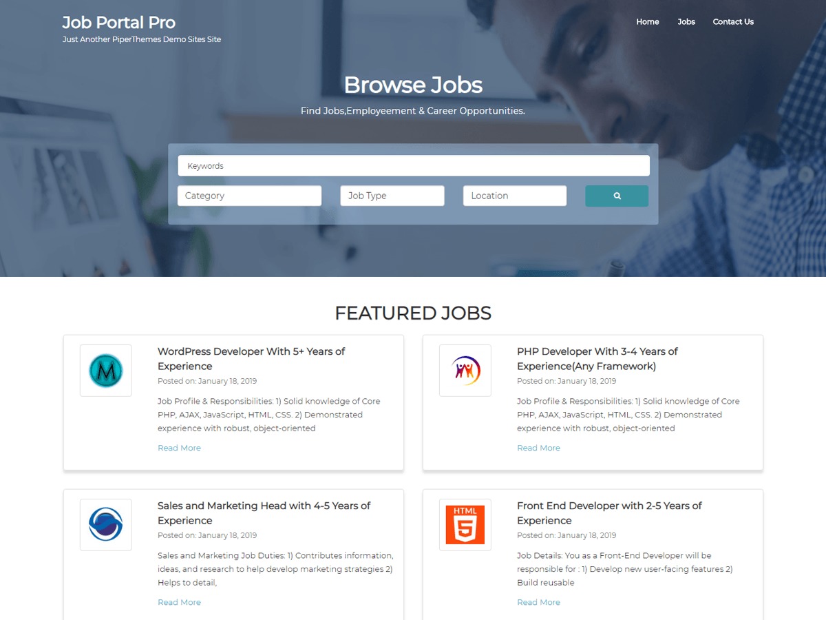 Detail Career Page Template Wordpress Nomer 20