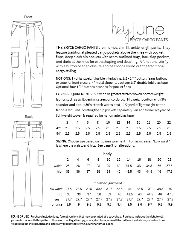 Detail Cargo Pants Template Nomer 18