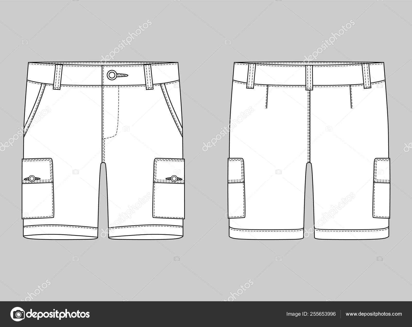 Detail Cargo Pants Template Nomer 22