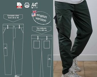 Detail Cargo Pants Template Nomer 29