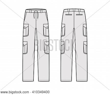Detail Cargo Pants Template Nomer 31