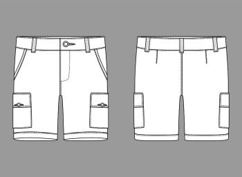 Detail Cargo Pants Template Nomer 39