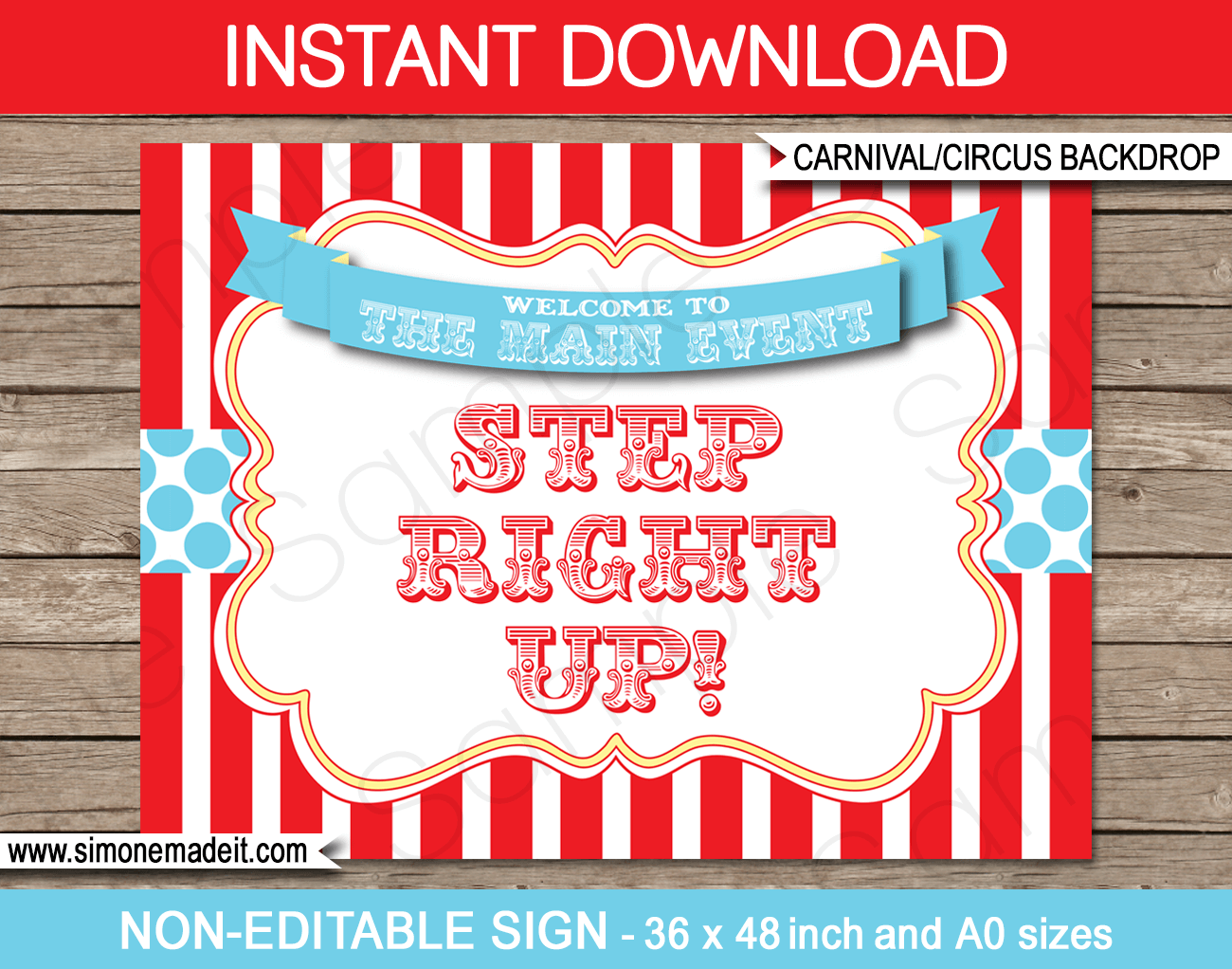 Detail Carnival Sign Template Nomer 24