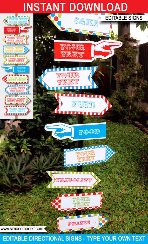 Detail Carnival Sign Template Nomer 41