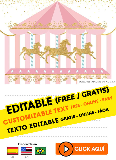 Detail Carousel Invitation Template Free Nomer 28