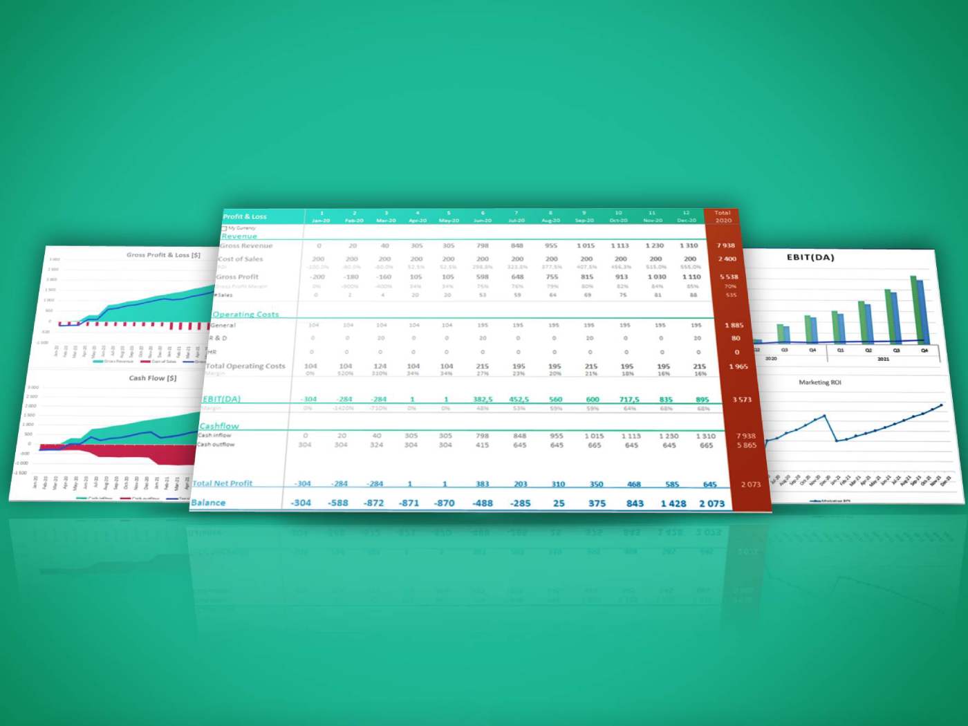 Detail Cash Flow Dashboard Excel Template Nomer 57