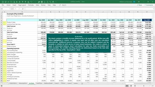 Detail Cash Flow Template Excel Free Download Nomer 20