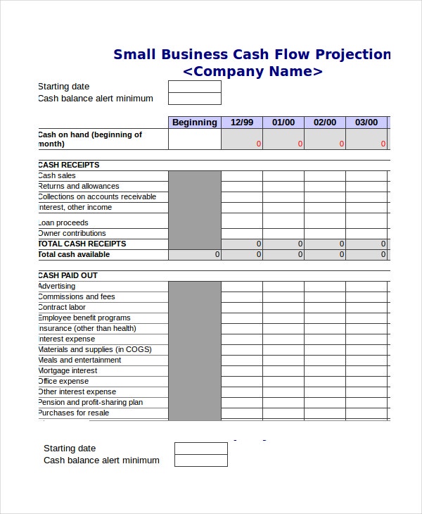 Detail Cash Flow Template Excel Free Download Nomer 25