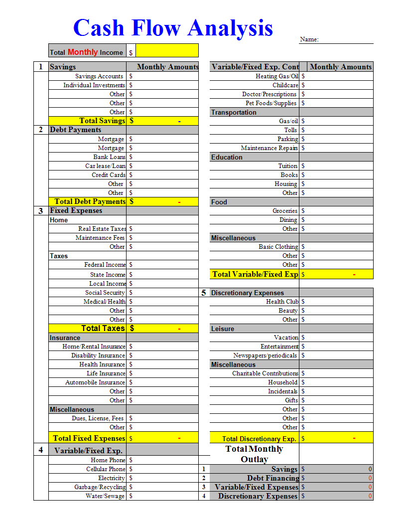 Detail Cash Flow Weekly Template Excel Nomer 32