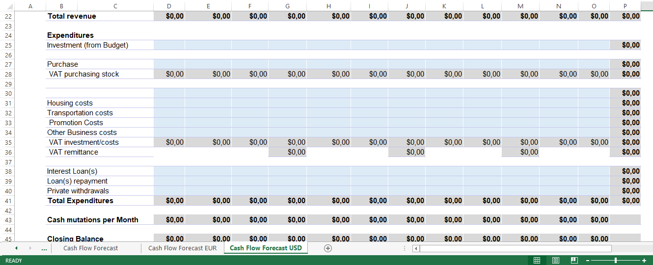 Detail Cash Flow Weekly Template Excel Nomer 36