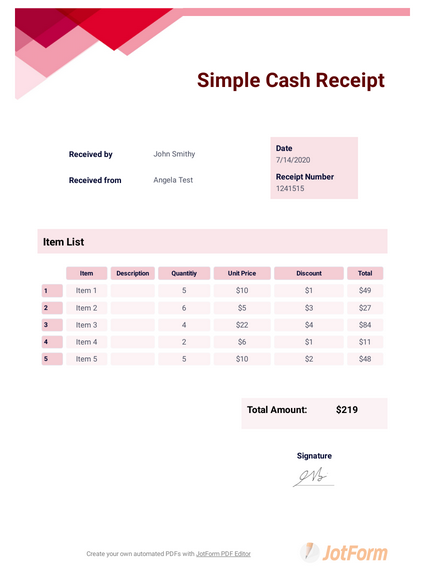 Detail Cash Invoice Template Nomer 23