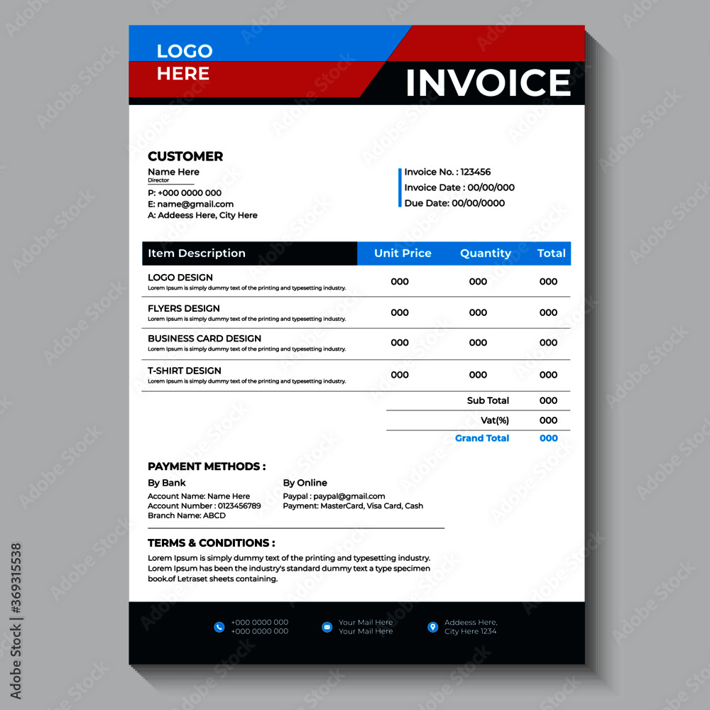 Detail Cash Invoice Template Nomer 27