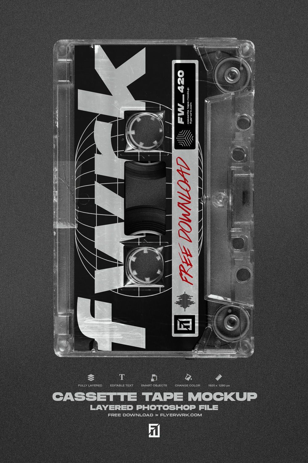 Detail Cassette Cover Template Photoshop Nomer 34