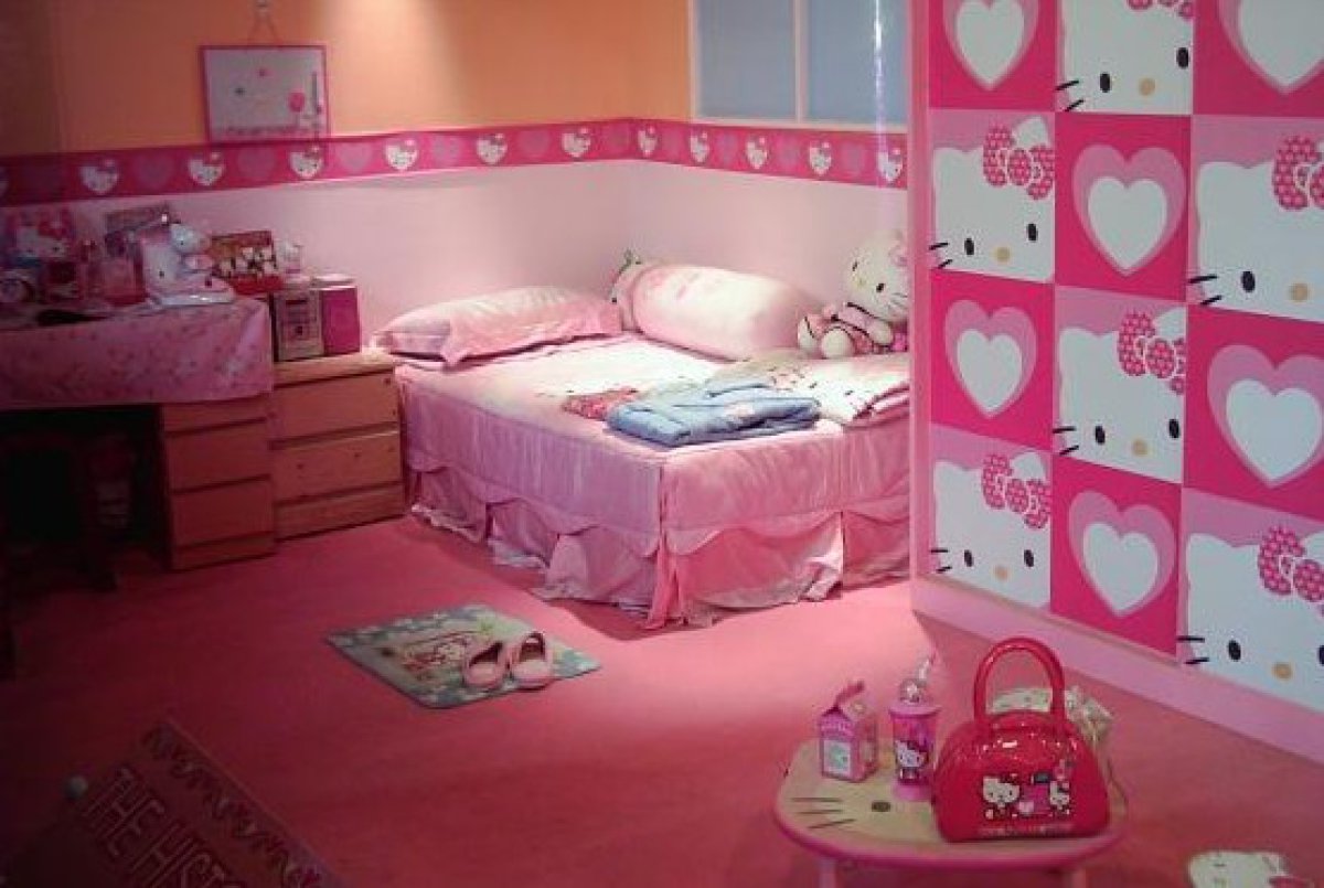 Detail Cat Kamar Hello Kitty Nomer 14