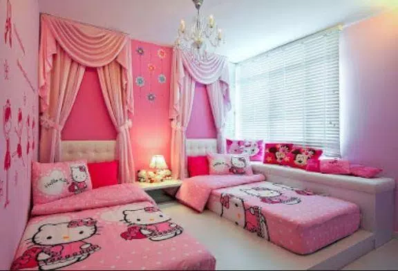 Detail Cat Kamar Hello Kitty Nomer 19