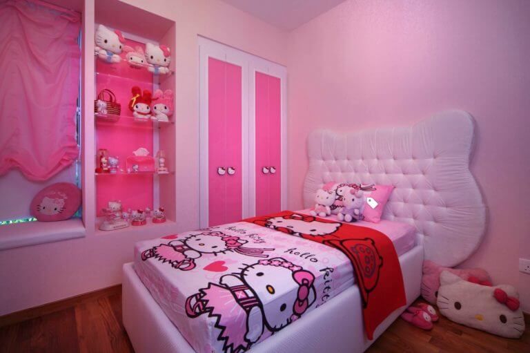 Detail Cat Kamar Hello Kitty Nomer 7