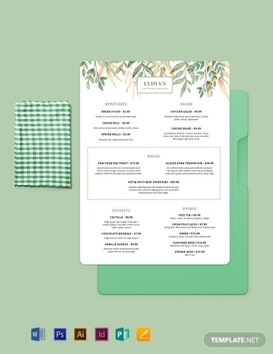 Detail Catering Menu Template Nomer 12