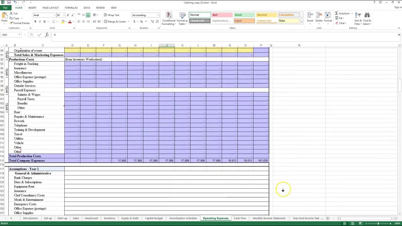Detail Catering Template Excel Nomer 12